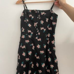 hollister linen floral dress size S
